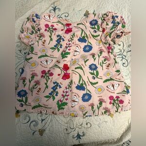 Floral Kids Top - Pink